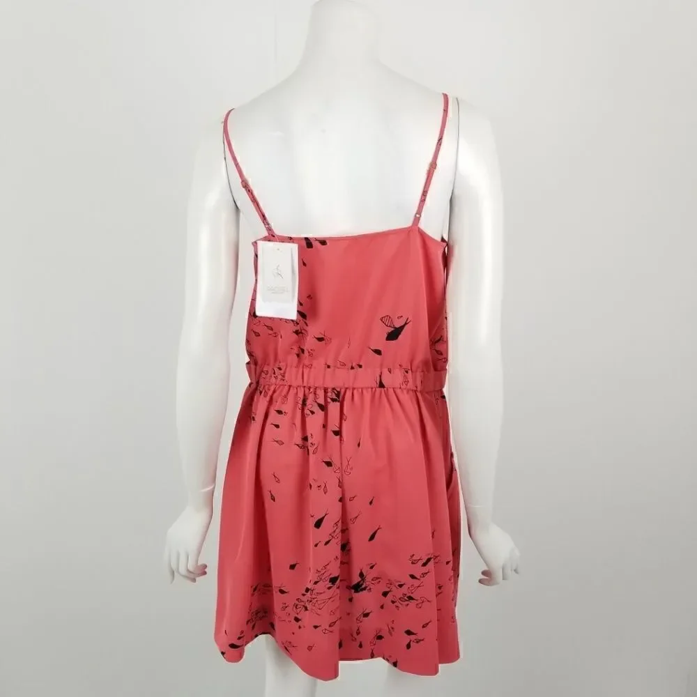 Rachel Roy Womens Dress Size Medium See the Sea Fish Print Button Down New